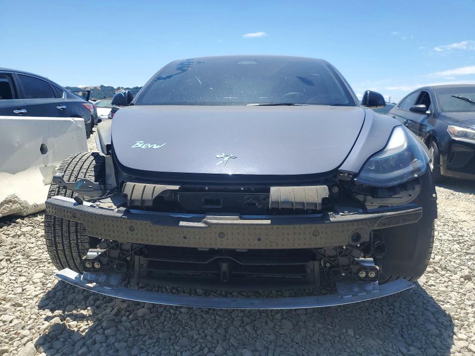 2022 Tesla Model 3 VIN 5YJ3E1EB6NF324514 COPART salvage auction — FRONT END, Ca - Salvage Certificate, sold $3,300 on 2026-07-28 (photo 5)