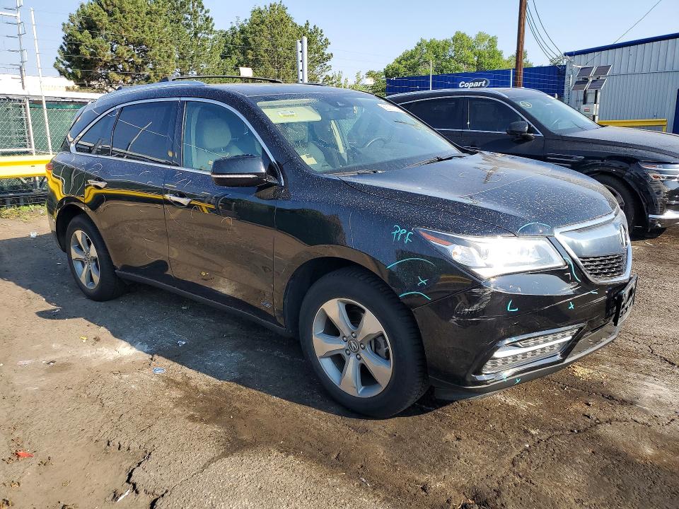 2016 Acura VIN 5FRYD4H2XGB034512 COPART salvage auction — REAR END, Co - Public - Salvage Title, sold $425 on 2026-07-23 (photo 4)