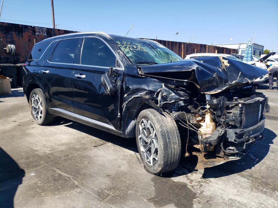 2022 Hyundai Palisade VIN KM8R74HE4NU357851 COPART salvage auction — FRONT END, Az - Dis/Dlr/Exp Only Salvage Title, sold $3,850 on 2026-07-29 (photo 4)