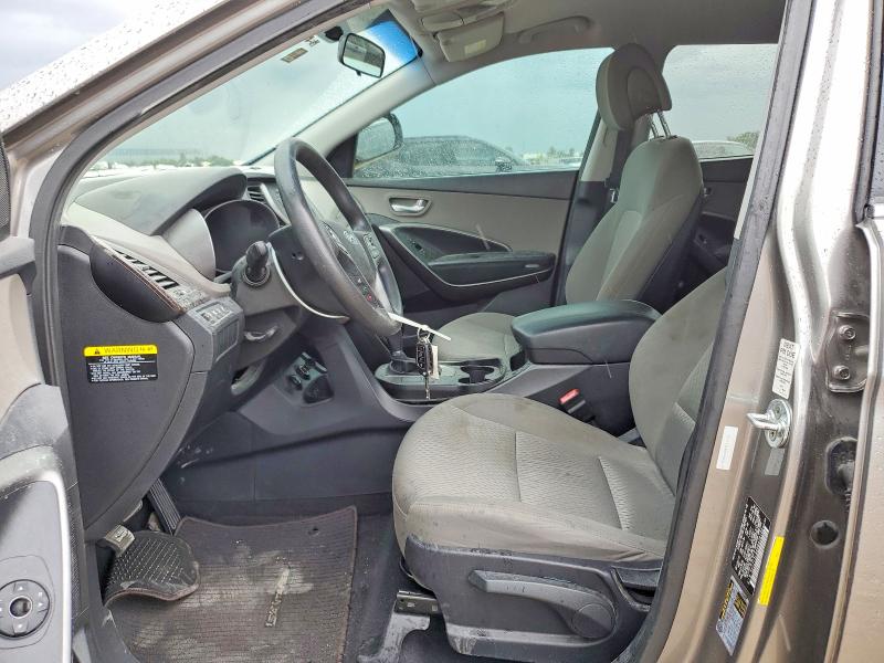 2017 Hyundai Santa fe VIN 5XYZT3LB6HG428108 COPART salvage auction — FRONT END, Tx - Salvage Vehicle Title, sold $2,100 on 2026-07-14 (photo 7)