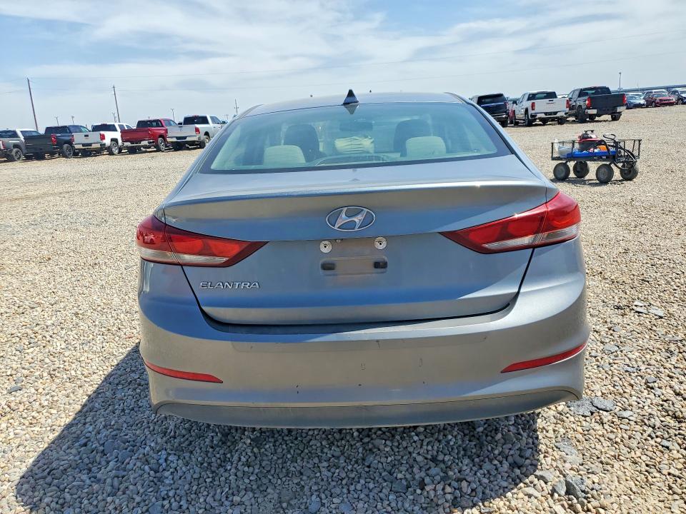 2017 Hyundai Elantra VIN KMHD84LF9HU410006 COPART salvage auction — HAIL, Tx - Cert Of Title-Rebuilt Salvage (P), sold $1,650 on 2026-07-09 (photo 6)
