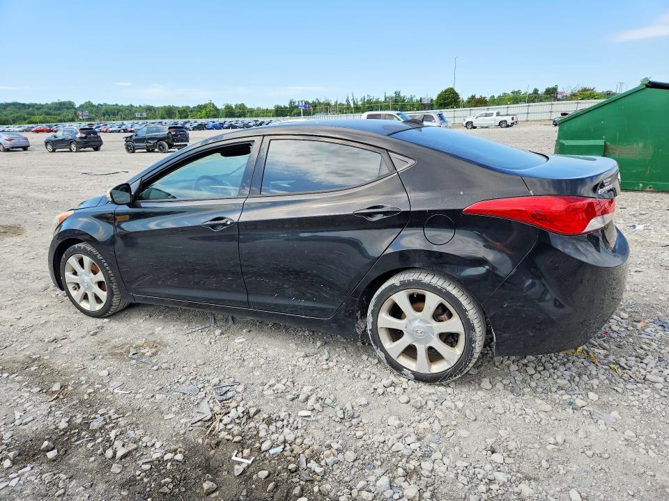2013 Hyundai Elantra VIN KMHDH4AE1DU971000 COPART salvage auction — NORMAL WEAR, Il - Certificate Of Title, sold $775 on 2026-07-13 (photo 2)