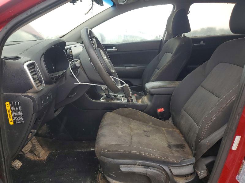 2021 Kia Sportage VIN KNDPMCAC2M7921954 COPART salvage auction — FRONT END, Wv - Certificate Of Title, sold $2,550 on 2026-07-31 (photo 7)