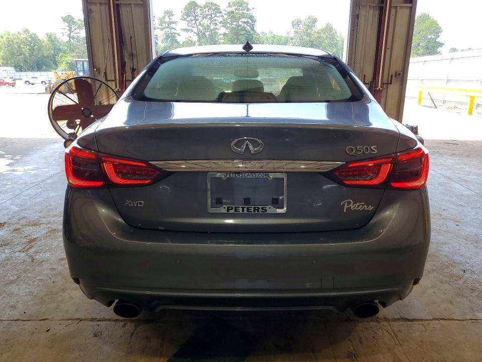 2019 Infiniti VIN JN1EV7AR6KM592323 COPART salvage auction — WATER/FLOOD, TX - SALVAGE TITLE-FLOOD DAMAGE (P), sold $7,300 on 2026-07-20 (photo 6)
