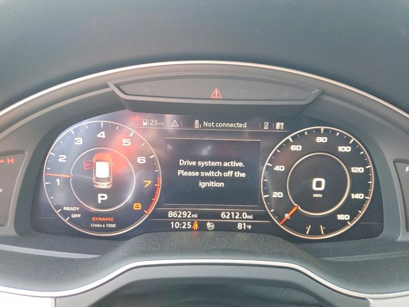 2018 Audi Q7 VIN WA1LHAF71JD025798 COPART salvage auction — SIDE, In - Cert Of Title-Salvage Title, sold $3,100 on 2026-07-21 (photo 9)