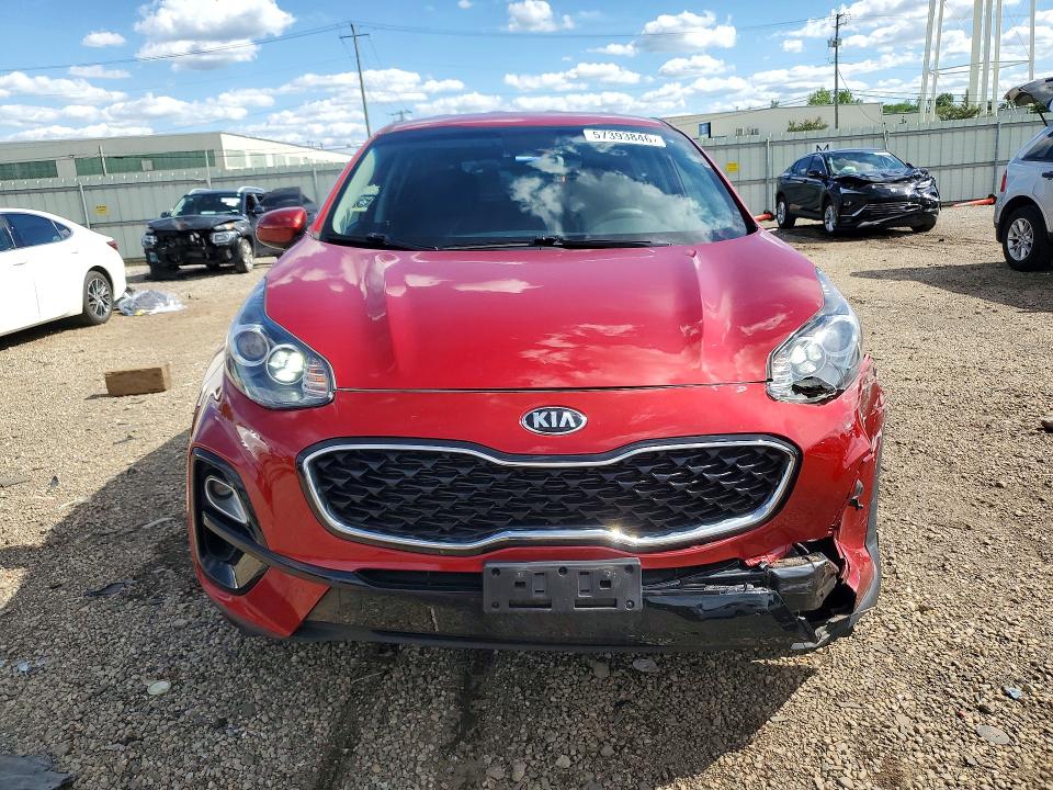 2020 Kia Sportage VIN KNDPMCAC2L7801859 COPART salvage auction — FRONT END, Il - Salvage Certificate, sold $3,900 on 2026-07-29 (photo 5)