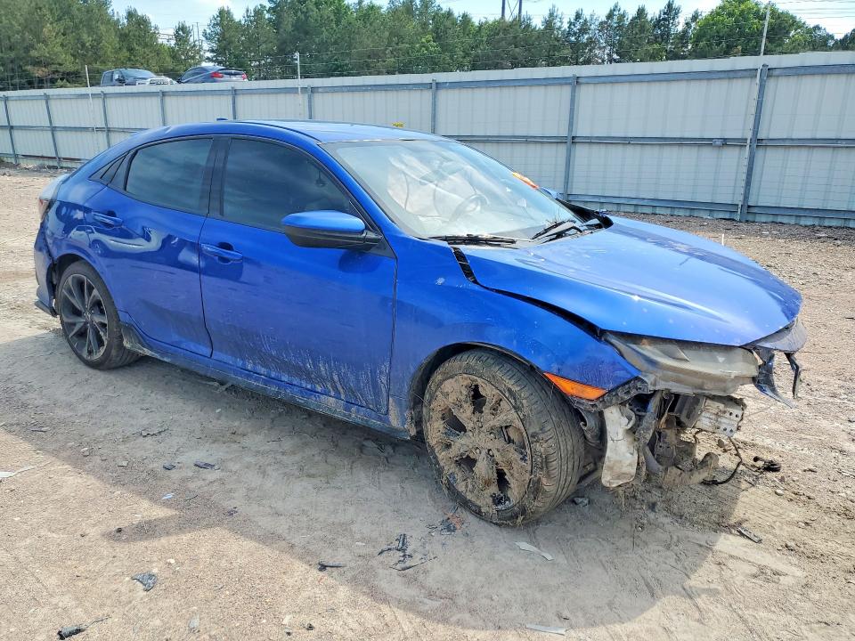 2018 Honda Civic VIN SHHFK7G47JU205130 COPART salvage auction — FRONT END, Va - Cert Of Title - Salvage, sold $1,100 on 2026-07-27 (photo 4)