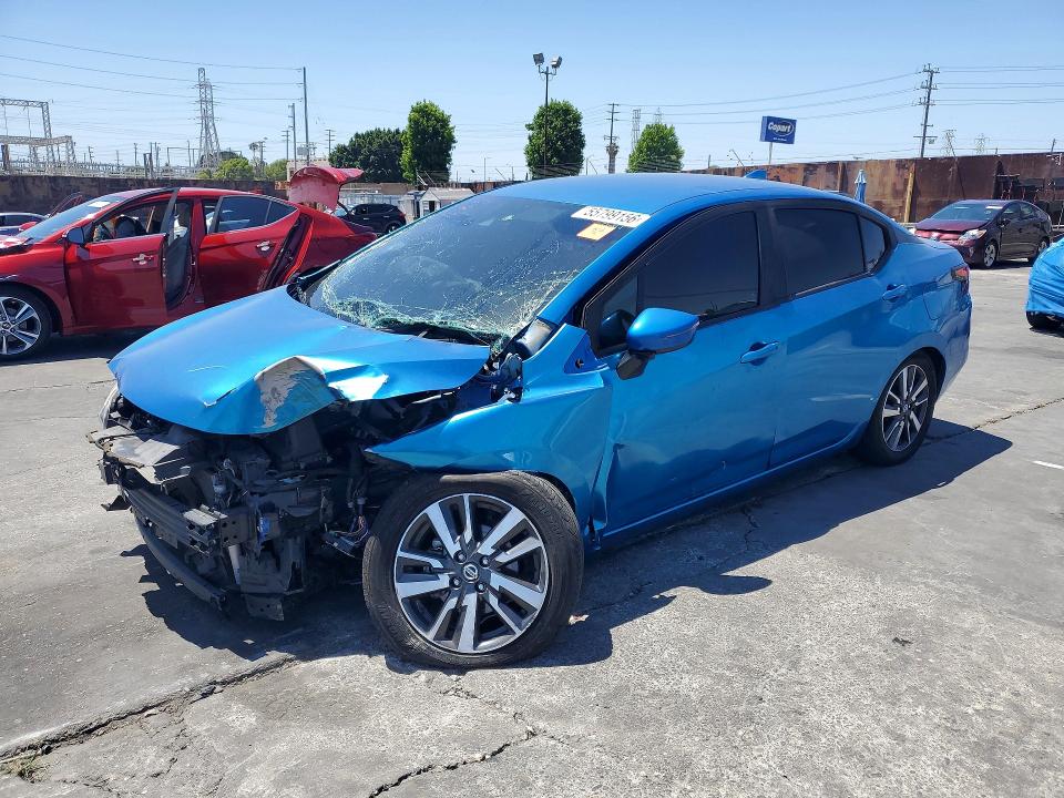 2021 Nissan Versa VIN 3N1CN8EV8ML827497 COPART salvage auction — FRONT END, Ca - Salvage Certificate, sold $850 on 2026-07-02 (photo 1)