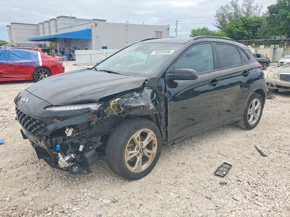 2023 Hyundai VIN KM8K32AB7PU060030 COPART salvage auction — FRONT END, Fl - Cert Of Title Slvg Rebuildable, sold $4,250 on 2026-07-21 (photo 1)