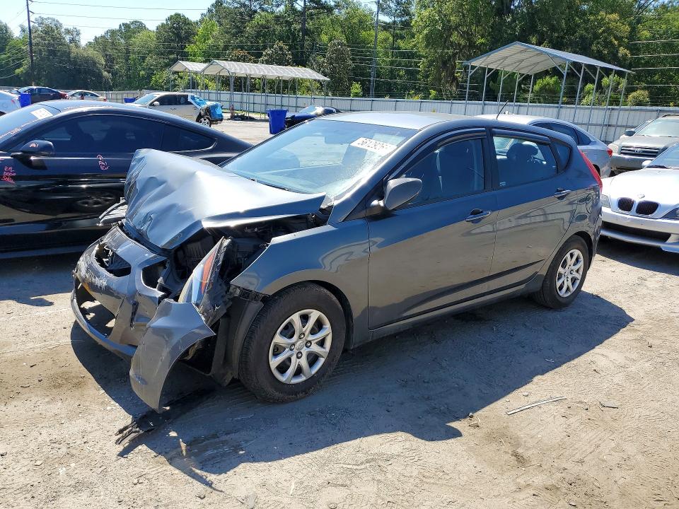 2013 Hyundai Accent VIN KMHCT5AE6DU094648 COPART salvage auction — FRONT END, Ga - Cert Of Title-Salvage, sold $225 on 2026-07-09 (photo 1)