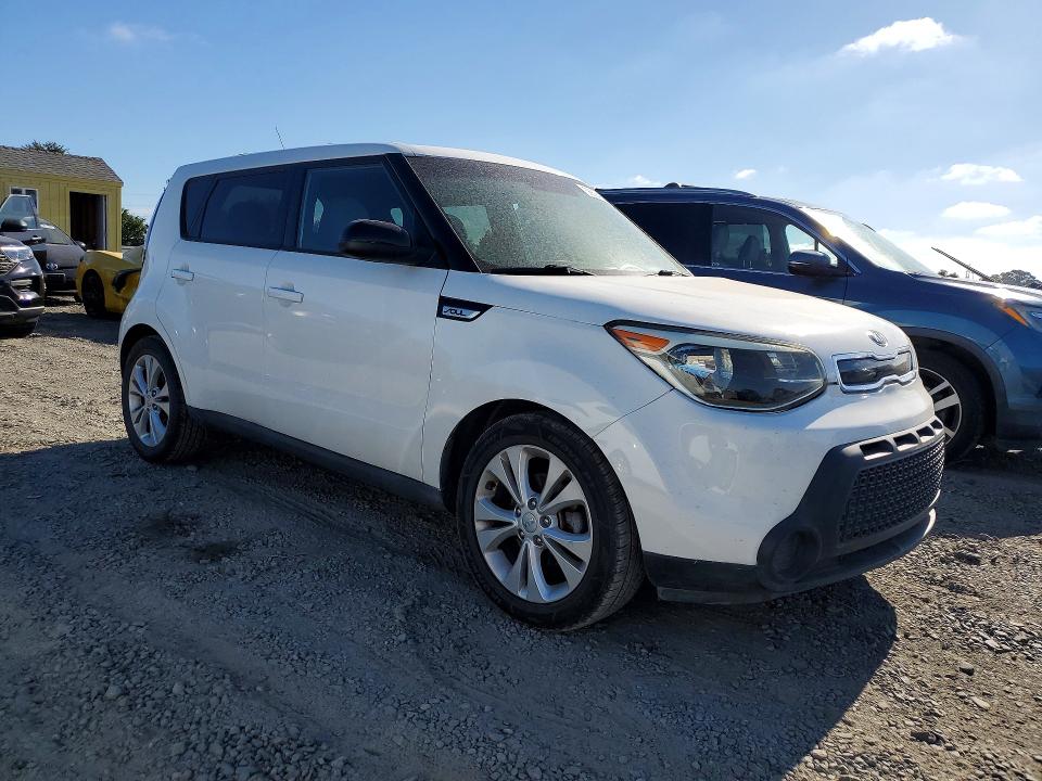 2015 Kia Soul VIN KNDJP3A58F7163779 COPART salvage auction — FRONT END, Ca - Salvage Certificate, sold $1,500 on 2026-07-07 (photo 4)