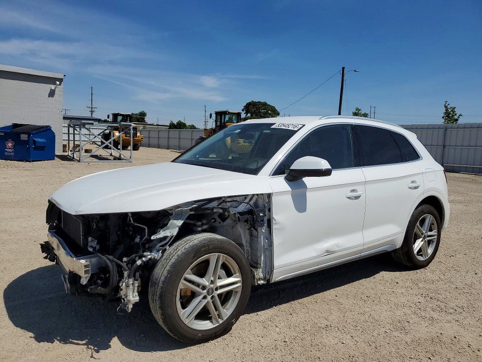 2022 Audi Q5 VIN WA1G2AFY4N2100359 COPART salvage auction — FRONT END, Ia - Cert Of Title-Salvage Title, sold $250 on 2026-07-29 (photo 1)