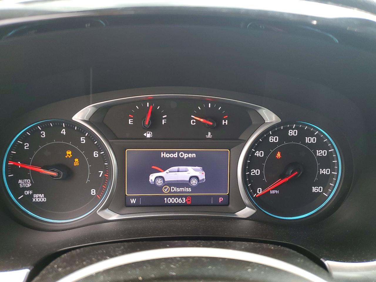 2021 Chevrolet Traverse VIN 1GNEVKKW9MJ253166 COPART salvage auction — Front End, KY - CERT OF TITLE-SALVAGE, sold $5,500 on 2026-07-09 (photo 9)