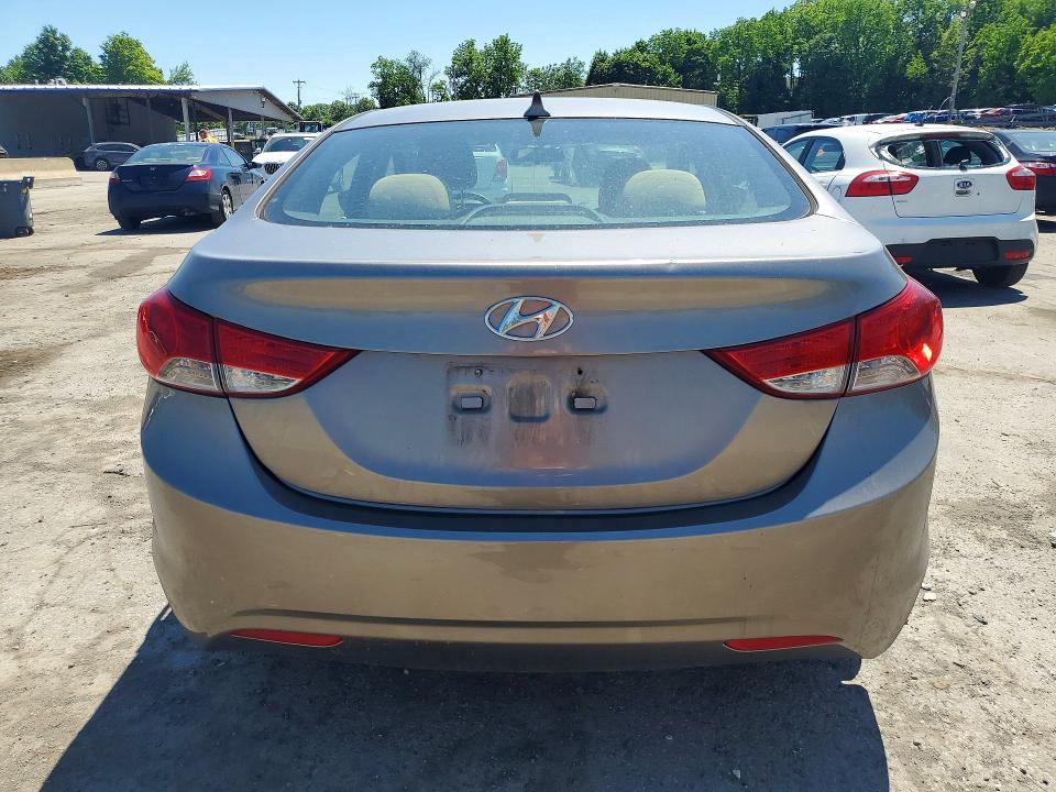 2013 Hyundai Elantra VIN 5NPDH4AE3DH272014 COPART salvage auction — FRONT END, Nj - Certificate Of Title, sold $625 on 2026-07-09 (photo 6)