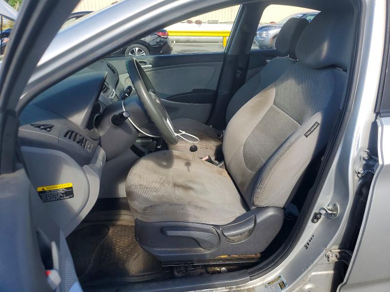 2012 Hyundai Accent VIN KMHCT4AE3CU083440 COPART salvage auction — REAR END, Ri - Salvage Certificate Of Title, sold $125 on 2026-07-28 (photo 7)