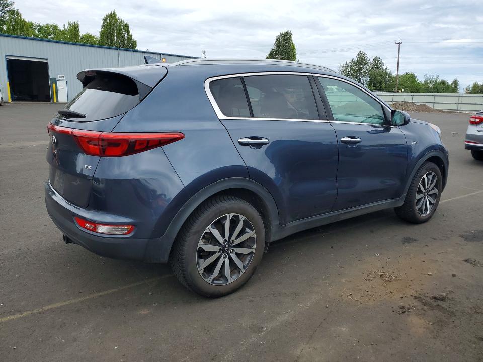 2017 Kia Sportage VIN KNDPNCAC0H7245667 COPART salvage auction — MECHANICAL, Or - Non Public Clean Title, sold $2,550 on 2026-07-15 (photo 3)
