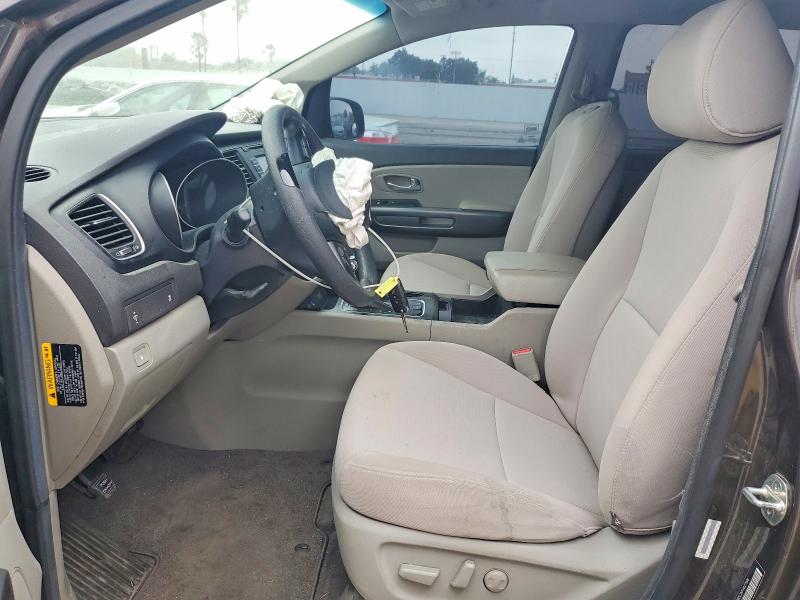 2015 Kia SEDONA VIN KNDMB5C16F6027996 COPART salvage auction — FRONT END, CA - LIEN PAPERS-CLEAN OR AC, sold $775 on 2026-07-24 (photo 7)