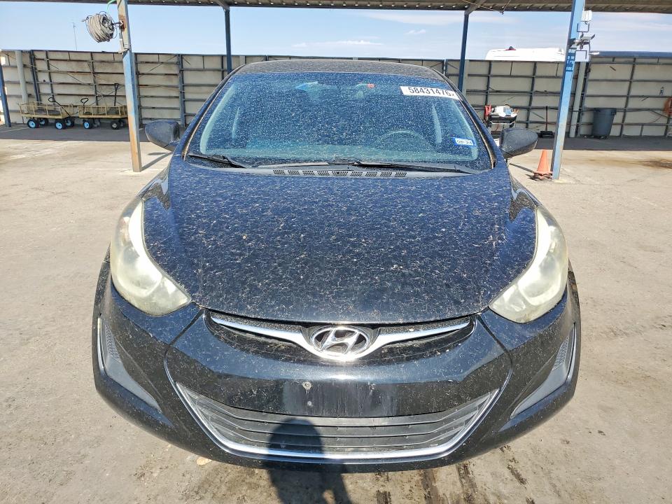 2016 Hyundai Elantra VIN 5NPDH4AE8GH747466 COPART salvage auction — REAR END, Salvage Title, sold $625 on 2026-07-31 (photo 5)
