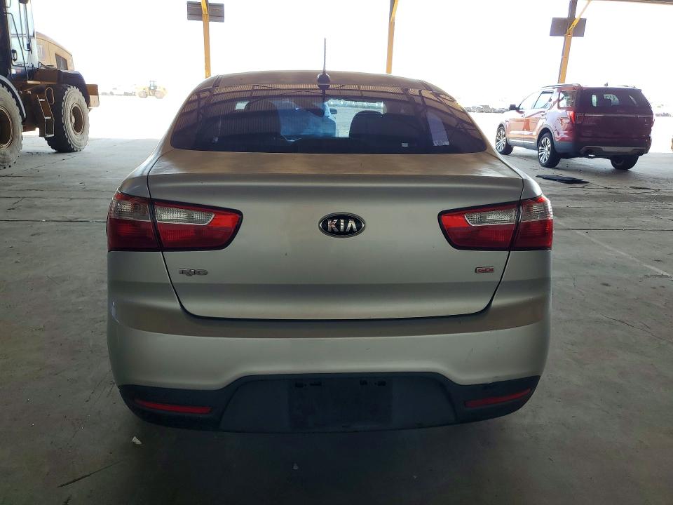2015 Kia Rio VIN KNADM4A37F6515733 COPART salvage auction — MINOR DENT/SCRATCHES, Az - Certificate Of Title, sold $575 on 2026-07-02 (photo 6)