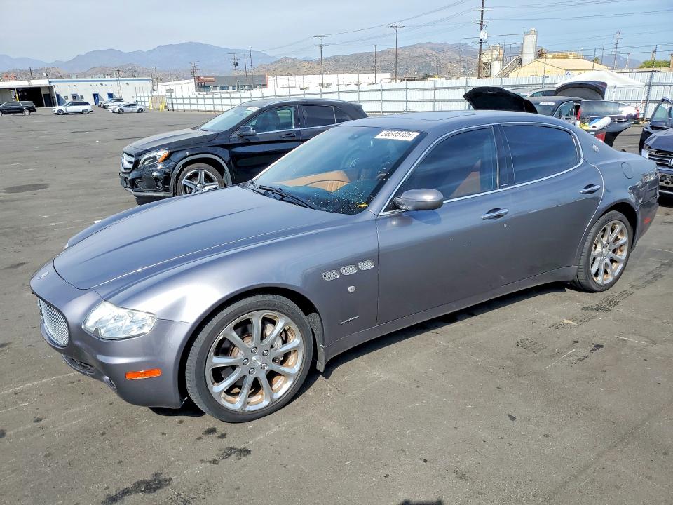 2007 Maserati Quattroporte VIN ZAMFE39A770032622 COPART salvage auction — FRONT END, Ca - Salvage Certificate, sold $4,550 on 2026-07-22 (photo 1)
