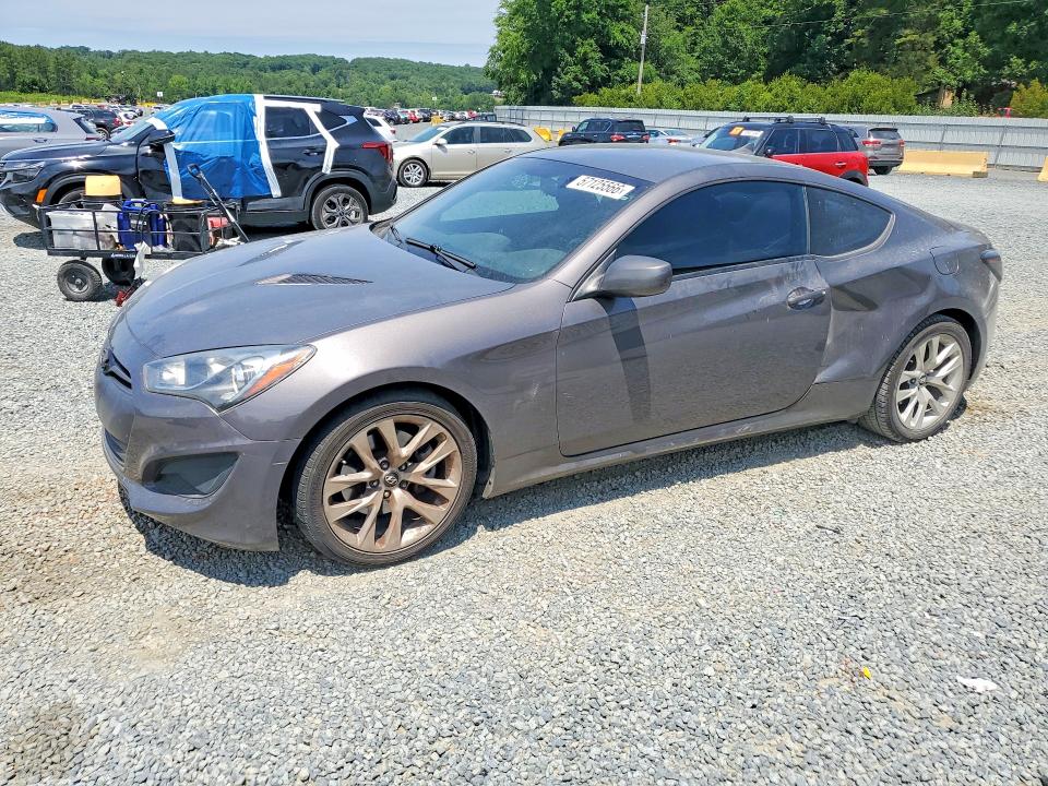 2013 Hyundai Genesis coupe VIN KMHHT6KD8DU089937 COPART salvage auction — SIDE, Nc - Salvage Certificate Of Title, sold $250 on 2026-07-30 (photo 1)