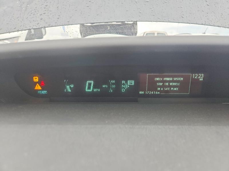 2012 Toyota Prius VIN JTDKN3DU3C1537310 COPART salvage auction — HAIL, Il - Salvage Certificate, sold $875 on 2026-07-23 (photo 9)