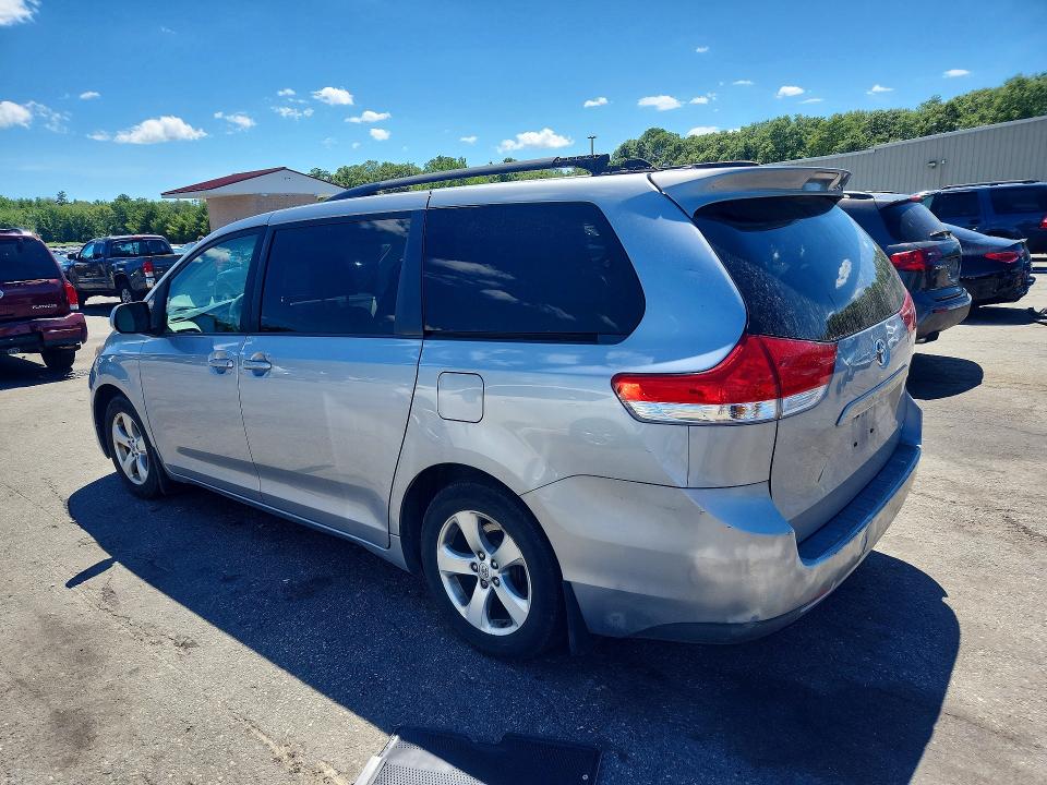 2013 Toyota Sienna VIN 5TDKK3DCXDS372831 COPART salvage auction — FRONT END, Wv - Salvage Certificate, sold $2,000 on 2026-07-16 (photo 2)