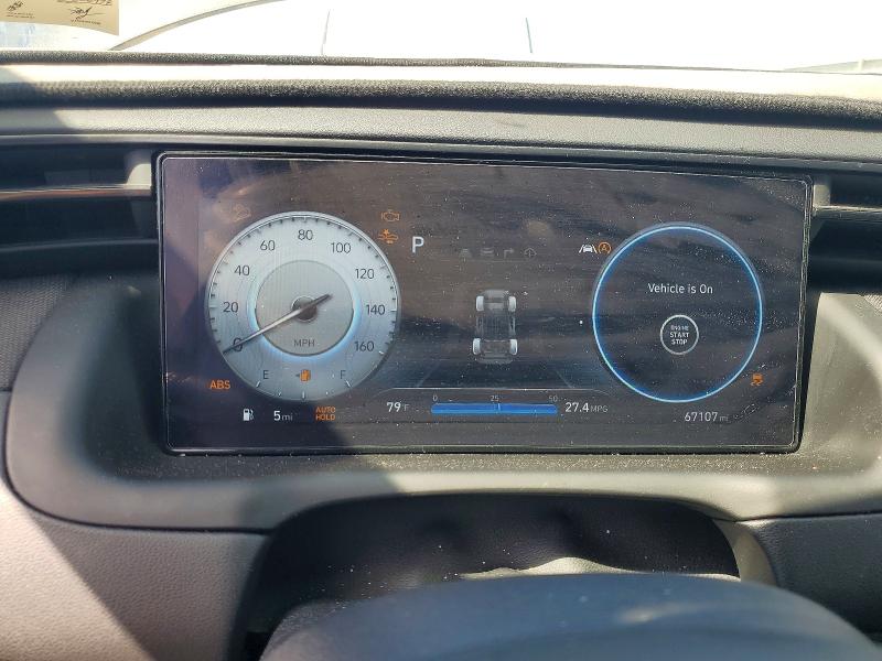 2023 Hyundai Tucson VIN KM8JFCAE1PU213987 COPART salvage auction — FRONT END, Va - Cert Of Title - Salvage, sold $7,100 on 2026-07-22 (photo 9)