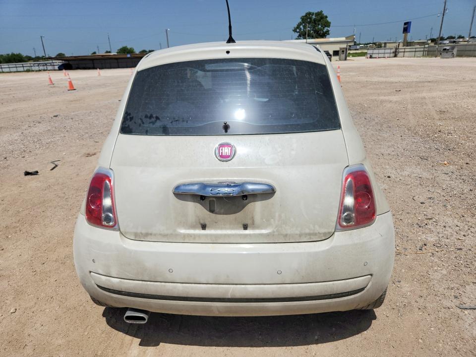 2013 Fiat 500 VIN 3C3CFFAR8DT575309 COPART salvage auction — FRONT END, Tx - Salvage Vehicle Title, sold $425 on 2026-08-05 (photo 6)