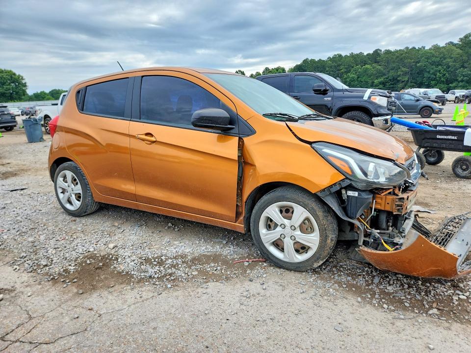 2019 Chevrolet Spark VIN KL8CB6SA8KC715781 COPART salvage auction — FRONT END, MS - CERT OF TITLE-SALVAGED, sold $850 on 2026-07-24 (photo 4)