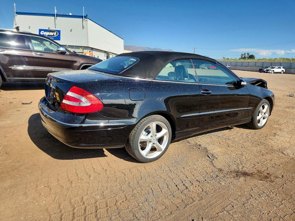 2004 Mercedes-benz Clk-klasse VIN WDBTK65G24T023850 COPART salvage auction — FRONT END, Co - Salvage Title, sold $1,350 on 2026-08-12 (photo 3)