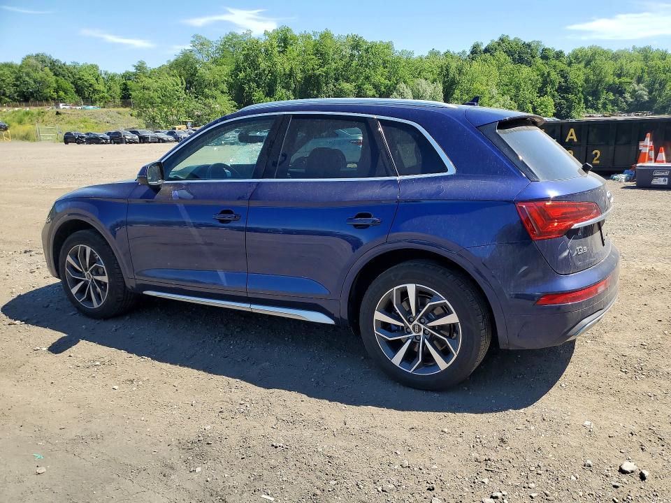 2021 Audi Q5 VIN WA1BAAFY7M2033185 COPART salvage auction — ROOF, Ny - Mv-907A Salvage Certificate, sold $6,600 on 2026-07-14 (photo 2)