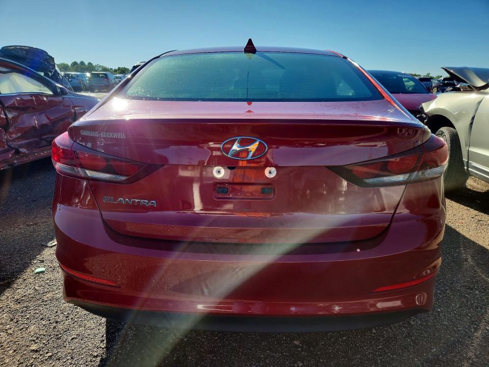 2018 Hyundai Elantra VIN KMHD84LF0JU698181 COPART salvage auction — FRONT END, Il - Salvage Certificate, sold $250 on 2026-07-28 (photo 6)