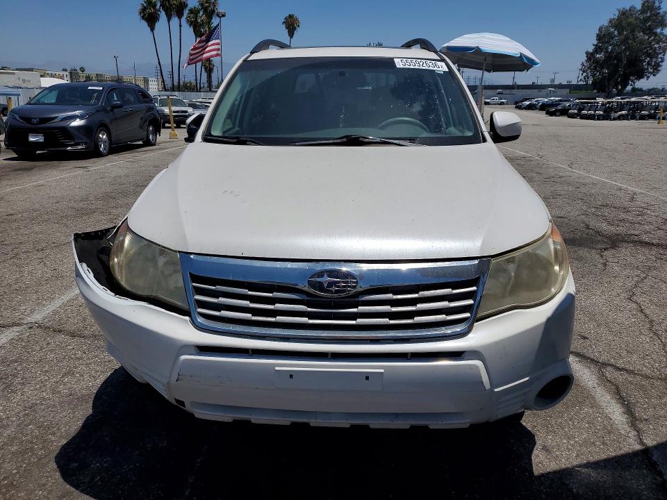2010 Subaru Forester VIN JF2SH6CC6AH799491 COPART salvage auction — FRONT END, Ca - Salvage Certificate, sold $750 on 2026-07-07 (photo 5)