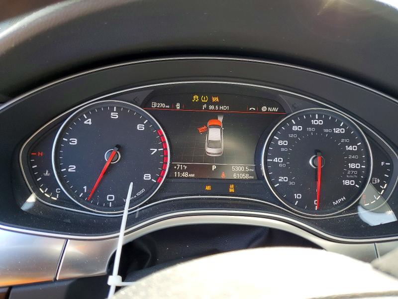 2014 Audi VIN WAUFGAFC6EN093787 COPART salvage auction — FRONT END, Or - Salvage Title Certificate, sold $5,600 on 2026-07-15 (photo 9)