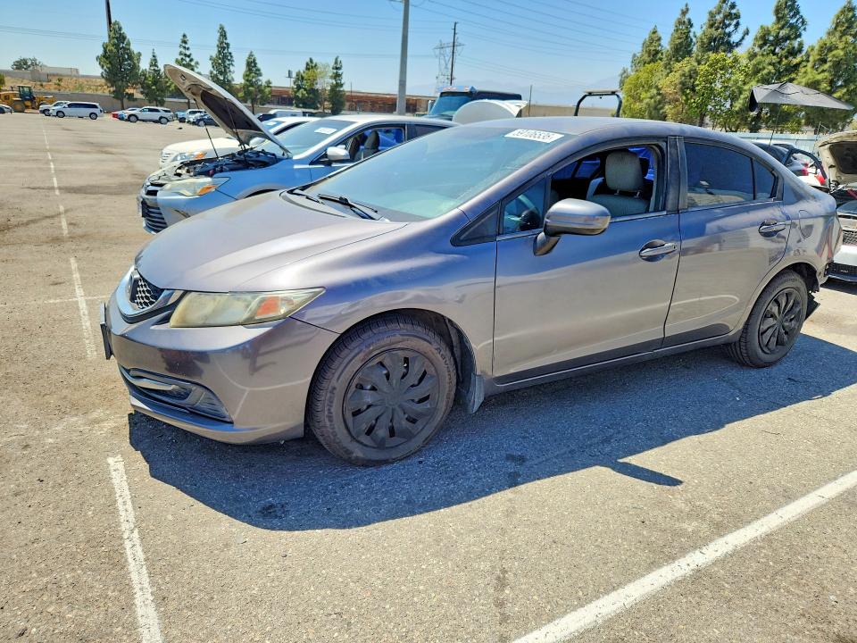 2014 Honda Civic VIN 19XFB2F53EE256604 COPART salvage auction — REAR END, Ca - Salvage Certificate, sold $1,700 on 2026-07-02 (photo 1)