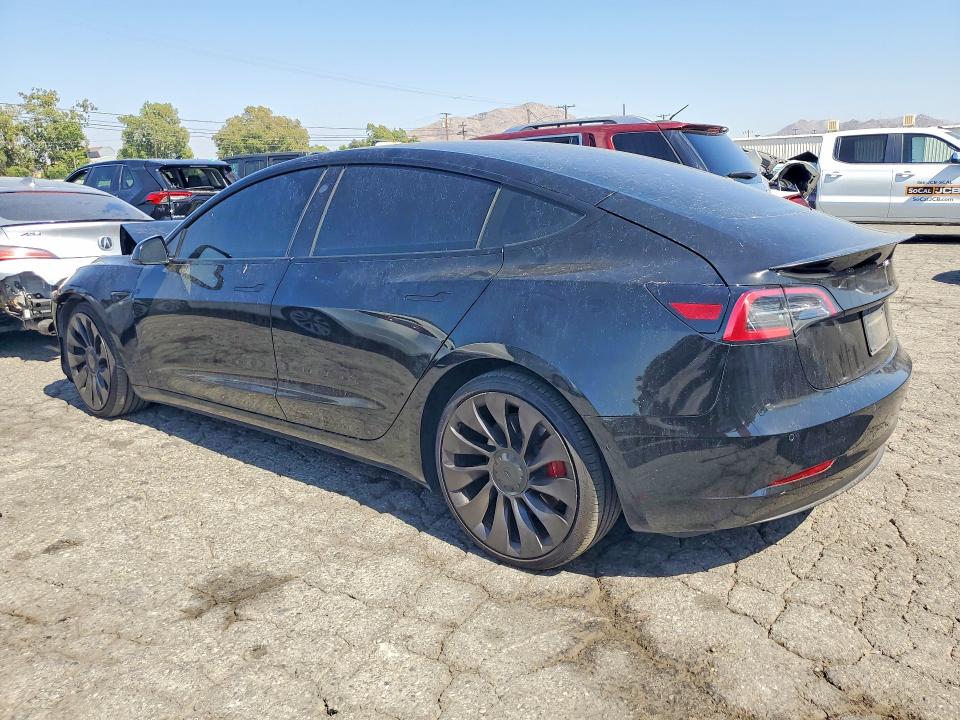 2021 Tesla Model 3 VIN 5YJ3E1EC1MF984659 COPART salvage auction — FRONT END, Ca - Salvage Certificate, sold $6,400 on 2026-07-02 (photo 2)