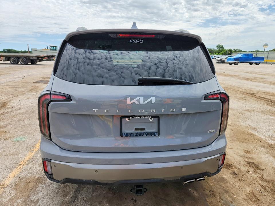 2023 Kia Telluride VIN 5XYP5DGC2PG406518 COPART salvage auction — HAIL, Ks - Cert Of Title-Salvage, sold $1,300 on 2026-07-27 (photo 6)