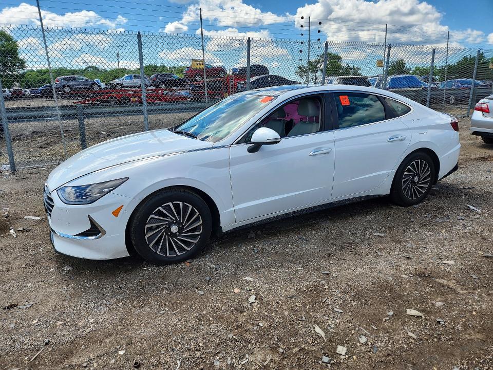 2023 Hyundai Sonata VIN KMHL54JJ9PA059304 COPART salvage auction — FRONT END, Md - Cert Of Salvage > 75% Damage, sold $7,100 on 2026-07-28 (photo 1)