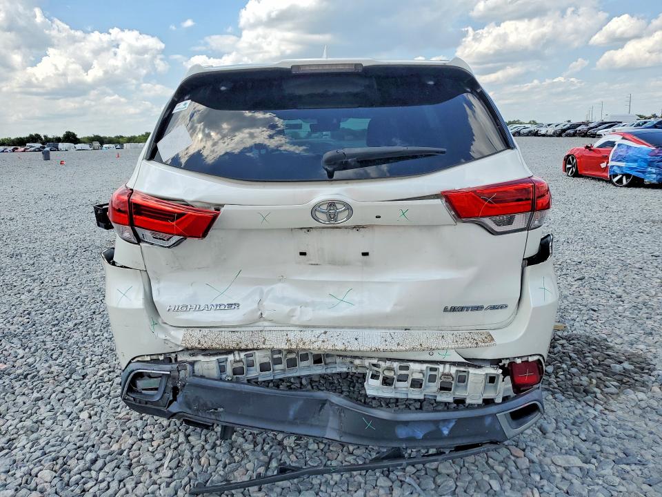 2018 Toyota Highlander VIN 5TDDZRFH7JS896191 COPART salvage auction — REAR END, Fl - Cert Of Title Slvg Rebuildable, sold $8,500 on 2026-07-28 (photo 6)