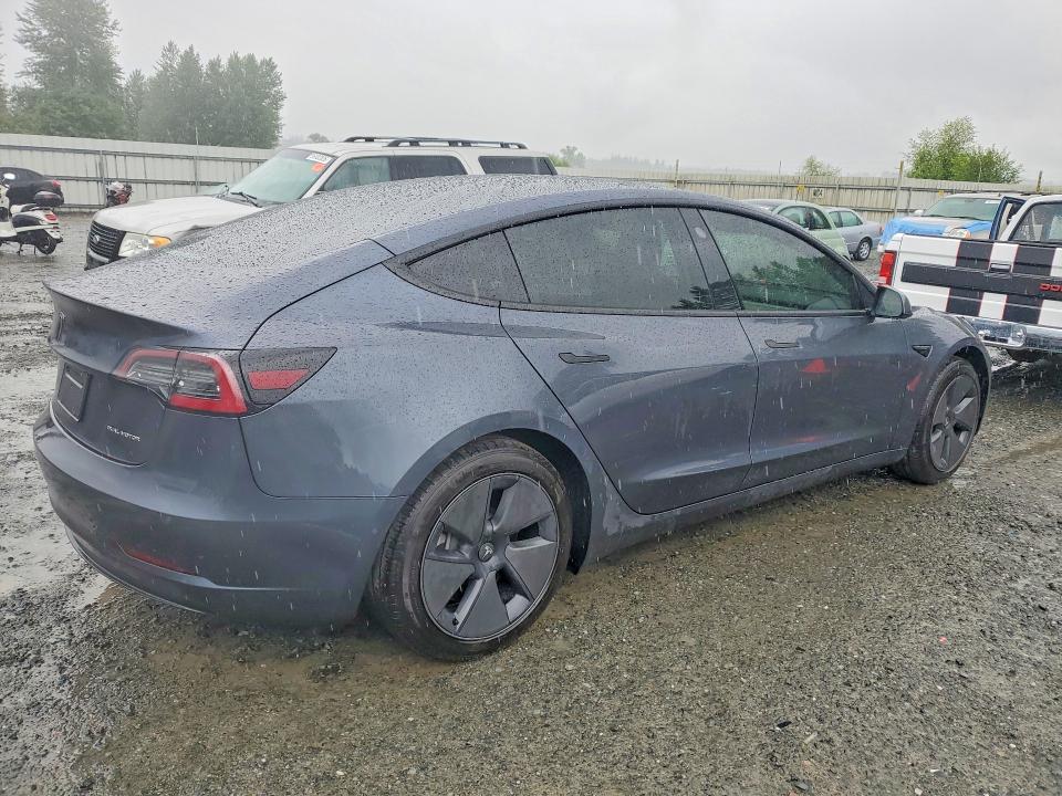 2022 Tesla Model 3 VIN 5YJ3E1EB7NF335246 COPART salvage auction — REAR END, Wa - Bill Of Sale, sold $9,400 on 2026-07-13 (photo 3)