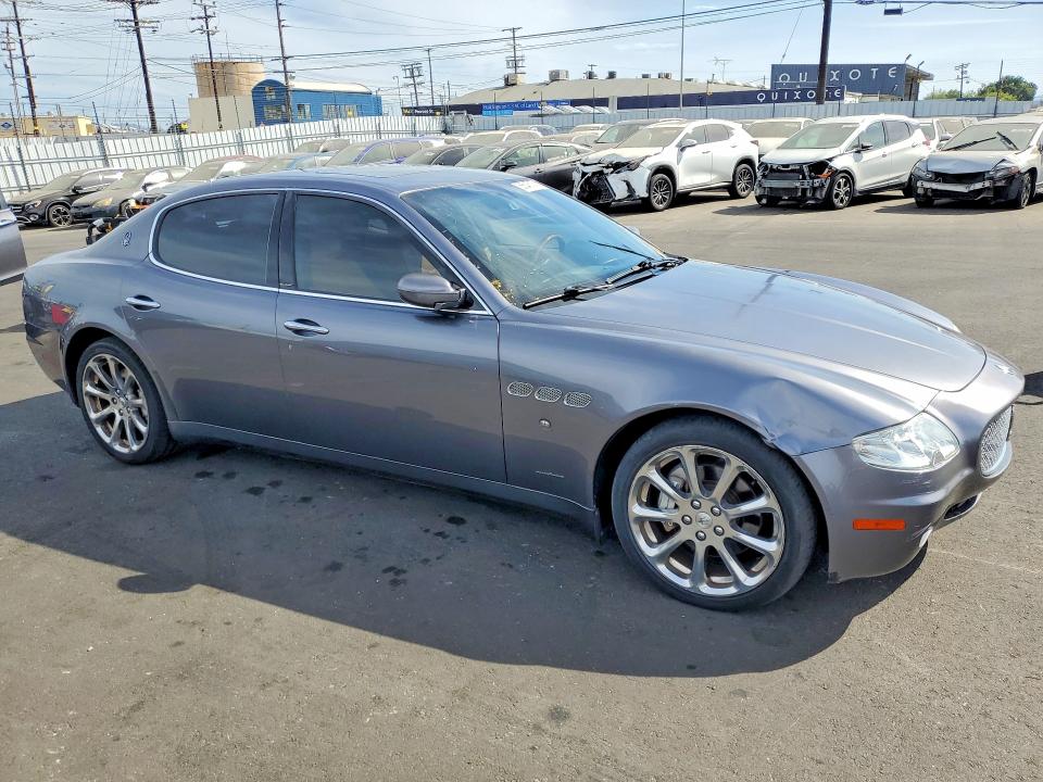 2007 Maserati Quattroporte VIN ZAMFE39A770032622 COPART salvage auction — FRONT END, Ca - Salvage Certificate, sold $4,550 on 2026-07-22 (photo 4)