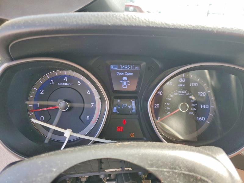 2013 Hyundai Elantra VIN KMHD35LE8DU134097 COPART salvage auction — VANDALISM, Nc - Salvage Certificate Of Title, sold $1,350 on 2026-07-22 (photo 9)