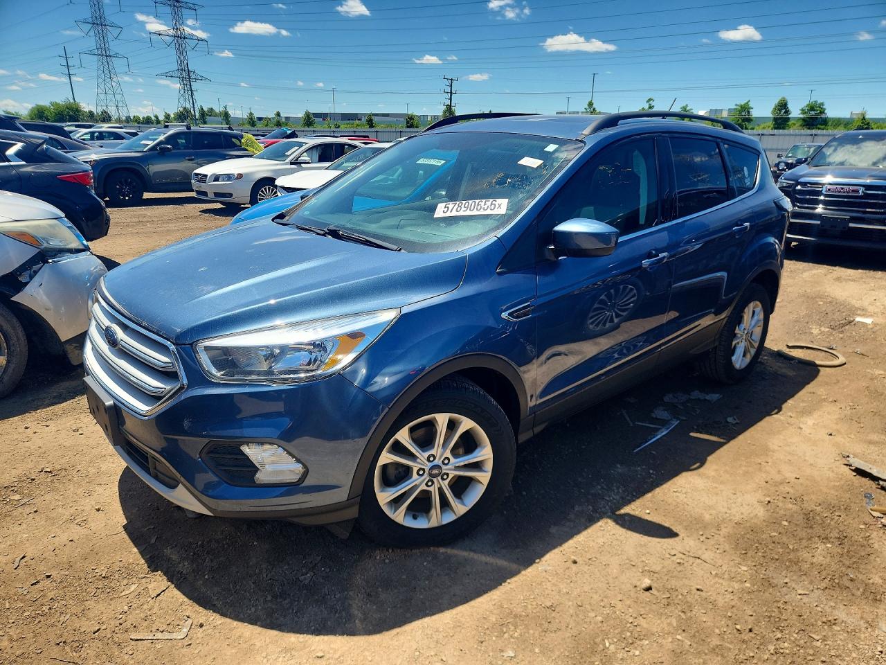 2018 Ford Escape VIN 1FMCU0GD4JUA80693 COPART salvage auction — Mechanical, IL - CERTIFICATE OF TITLE (P), sold $2,400 on 2026-07-09 (photo 1)