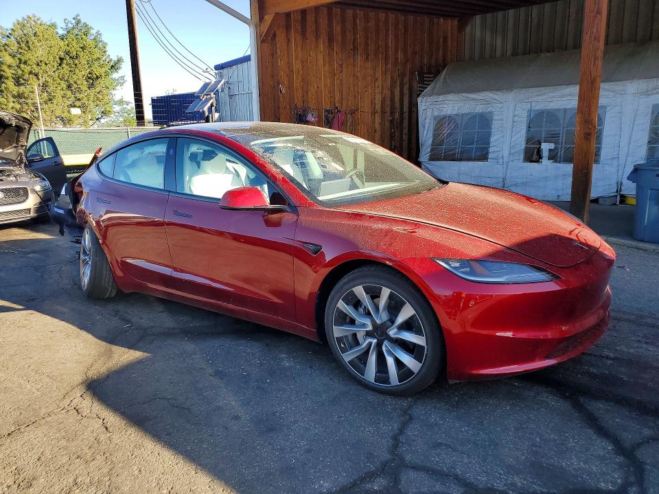 2025 Tesla Model 3 VIN 5YJ3E1EB6SF921528 COPART salvage auction — REAR END, Co - Salvage Title, sold $350 on 2026-07-28 (photo 4)