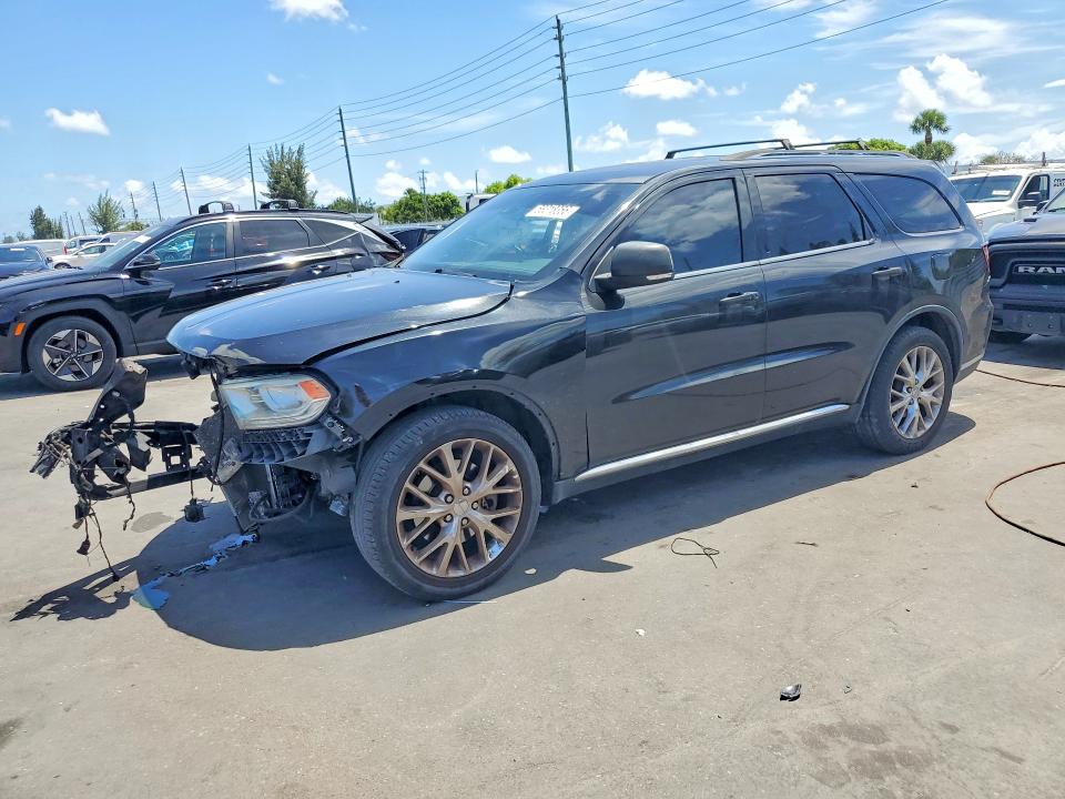 2015 Dodge Durango VIN 1C4RDHEG0FC127855 COPART salvage auction — FRONT END, Fl - Cert Of Title-Rebuilt, sold $1,200 on 2026-07-29 (photo 1)