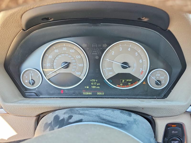 2012 BMW 3er VIN WBA3C1C51CF433732 COPART salvage auction — FRONT END, Ca - Salvage Certificate, sold $800 on 2026-07-14 (photo 9)