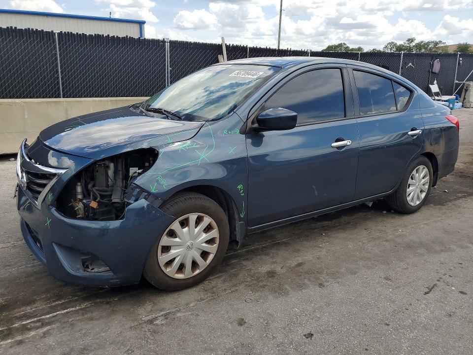 2017 Nissan Versa VIN 3N1CN7APXHL822826 COPART salvage auction — FRONT END, FL - CERT OF TITLE SLVG REBUILDABLE, sold $900 on 2026-07-02 (photo 1)