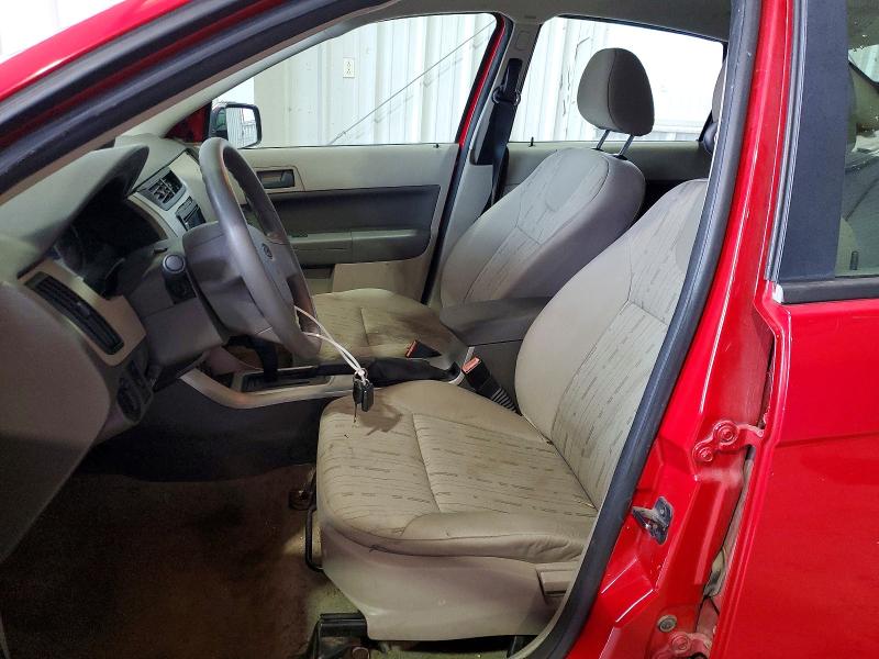 2008 Ford Focus VIN 1FAHP35N78W147788 COPART salvage auction — FRONT END, Wv - Salvage Certificate, sold $175 on 2026-07-02 (photo 7)