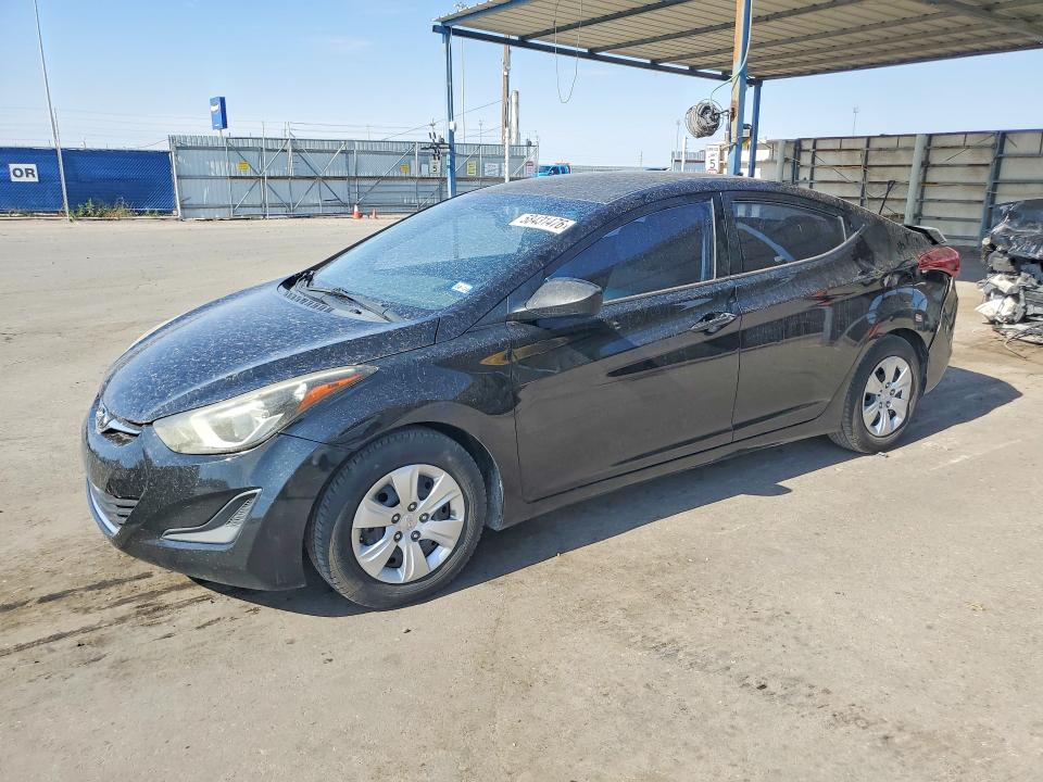 2016 Hyundai Elantra VIN 5NPDH4AE8GH747466 COPART salvage auction — REAR END, Salvage Title, sold $625 on 2026-07-31 (photo 1)